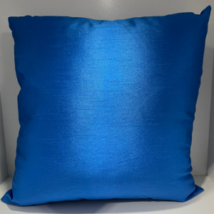 Faux Silk Cushion - Blue 40cm x 40cm