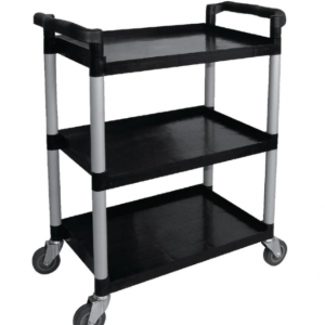 Catering Trolley 3 Tier Utility Black