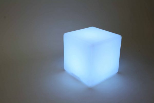 Glow Cube Ottoman - colour changing