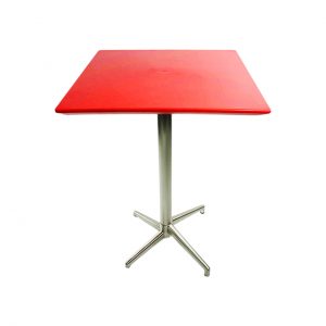 Tall Square Bar Table - Red
